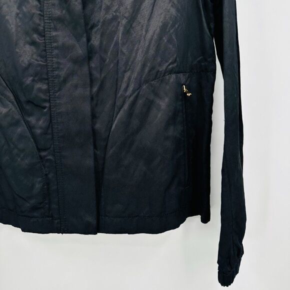 Talbots Size 4P Black Nylon Lightweight Collared Vented Jacket - Picture 5 of 7